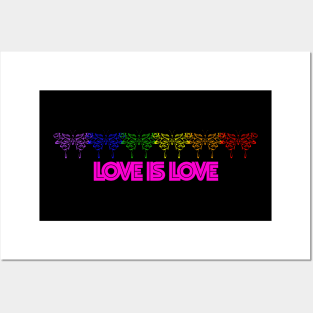 Love is love butterflies Posters and Art